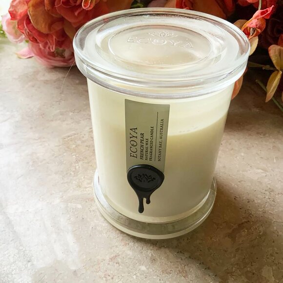 ECOYA French Pear Natural Wax 9.5 oz Fragranced Candle Made in AUSTRALIA - Picture 6 of 9